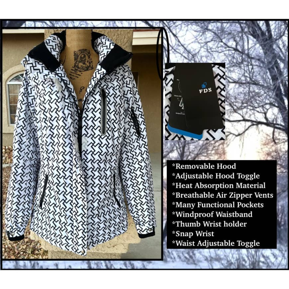 FDS Women Padded Jacket Ski Jacket Size L NEW